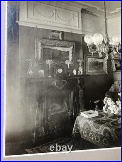 Cabinet Card Photo Victorian Home Living Room Interior Paintings Chandelier Art Cabinet Card Photo Victorian Home Living Room Interior Paintings Chandelier Art