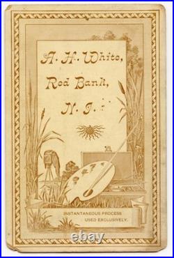 Cabinet Card of Red Bank, New Jersey baseball players, A. H. White, photographer