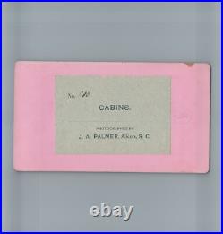 Cabins Old Slave Shack JA PALMER AIKEN SC Black Americana Stereoview