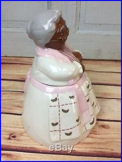 Carol Gifford mammy cookie jar Black Americana Lovely! Pretty in Pink