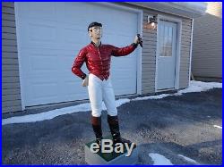 Cast iron cavalier lawn jockey