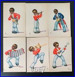 Celebrating Black Americana Musicians 6 Card Set A/S Uncommon 1910 SHARP