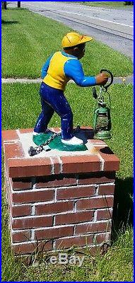 Cement Statue Yard Art, Lawn Jockey Or Lawn Boy Mold