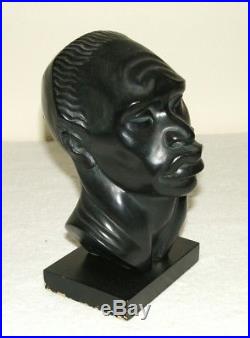 Ceramic African Head By Fred Press