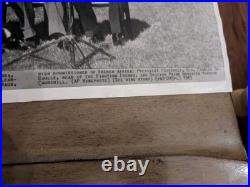 Churchill, Roosevelt, Giraud, & De-Gaulle In Casablanca 1943 12 X 17 AP Wirephoto