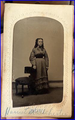 Civil War-era ID'd tintype Harriet Manchester Quantrell, University of Chicago