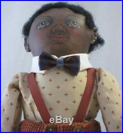 Cloth Dolls by Pris Arkoian Handpainted Black AA African American 15