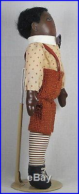 Cloth Dolls by Pris Arkoian Handpainted Black AA African American 15