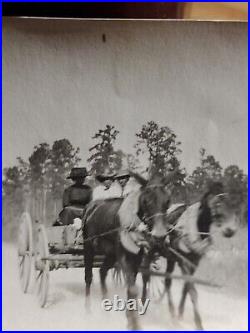 Colored Female's Riding on dirt road heading to town Greenwood Mississippi