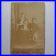 Columbus, Tx. Victorian Siblings Antique Photograph Cabinet Card, 1880's