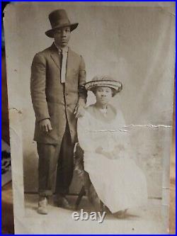 Cool African American couple Man has on a top hat Longview Texas