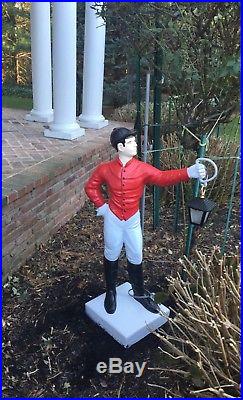 Custom LAWN JOCKEY 44 Concrete Statue (Possible Delivery. ASK)Horse, Yard