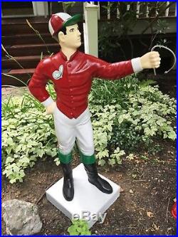 Custom LAWN JOCKEY 44 Concrete Statue (Possible FREE Delivery. ASK) Horse Race