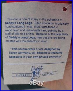 DADDY'S LONG LEGS TUBBIN SANTA 1994 by KAREN GERMANY COA, TAGGED USED