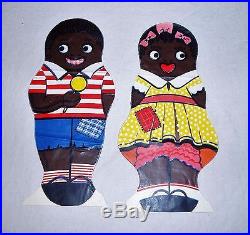 DC Vintage Aunt Jemima Oil Cloth Dolls-Uncle Moses, Wade, Diana+ Advertisements