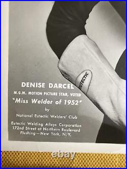 DENISE DARCEL MISS WELDER 1952 EUTECTIC FLUSHING QUEENS NY Welding BW RARE PHOTO