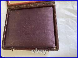 Daguerreotype Charming Clutching Children, Wary Toddler, Tinted, Lyre Case BIN