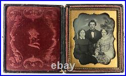 Daguerreotype rare mourning portrait, exceptional quality 1840s