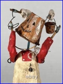 Debbee Thibault Pail Face Bucket Head Halloween Folk Art #73/500 Signed 2000