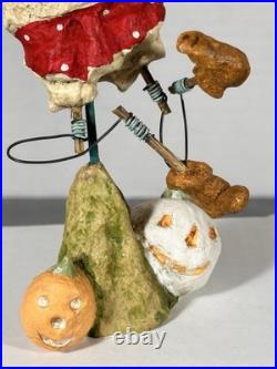 Debbee Thibault Pail Face Bucket Head Halloween Folk Art #73/500 Signed 2000
