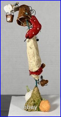 Debbee Thibault Pail Face Bucket Head Halloween Folk Art #73/500 Signed 2000