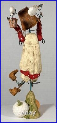 Debbee Thibault Pail Face Bucket Head Halloween Folk Art #73/500 Signed 2000