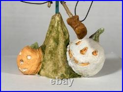 Debbee Thibault Pail Face Bucket Head Halloween Folk Art #73/500 Signed 2000
