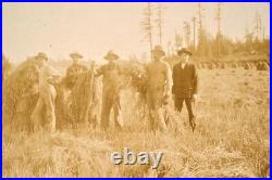 Deering Tractor Photo c1900 Grain Reaper Farmer 11.75x 10 Cabinet Card