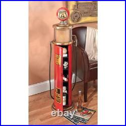Design Toscano Route 66 Gas Pump Floor Lamp and Collectible Cabinet