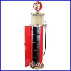 Design Toscano Route 66 Gas Pump Floor Lamp and Collectible Cabinet