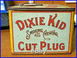Dixie Kid Cut Plug Tobacco Lunch Pail Black Americana African-American