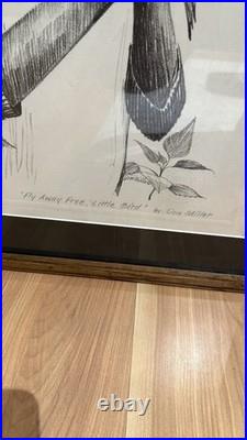 Don Miller Fly Away Free, Little Bird First Edition Signed Lithograph