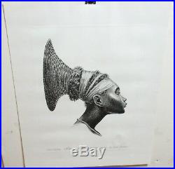 Don Miller Mangbetu Woman Limited First Edition Hand Signed Lithograph