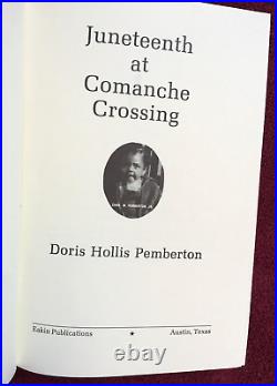 Doris Hollis Pemberton JUNETEENTH AT COMANCHE CROSSING Signed, Black Americana