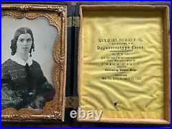 Double Ruby Ambrotype Photographs Husband & Wife 1/4 Plate Cupid Stag Union Case