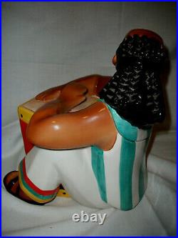 Drummer Man Cookie Jar Black Americana Htf Jar