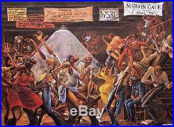 Ernie Barnes The Sugarshack Print Lithograph Best Selling Goodtimes Marvin Gaye
