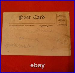 Early 1900s Color Postcard Two Black Boys Playing Checkers'The Gamblers