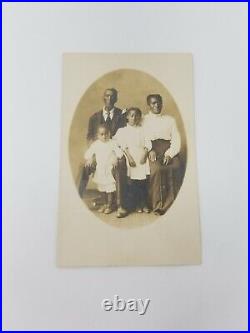 Early 20th Century AZO Postcard African American Family