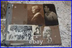 Early African American Photos Old Car Black White album kids women men military