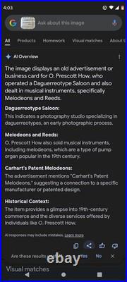 Early Daguerreotype Young Lady Bonnet Ribbon Collar Antique c. 1840 2x3 Prescott