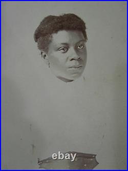 Early Fine Victorian African American Woman Emotions Antique Artistic CDV Photo