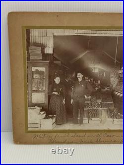 Early Fruit Stand El Paso Texas San Antonio St. Storefront Cabinet Card Photo