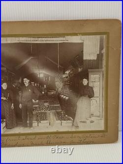Early Fruit Stand El Paso Texas San Antonio St. Storefront Cabinet Card Photo