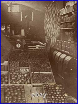 Early Fruit Stand El Paso Texas San Antonio St. Storefront Cabinet Card Photo