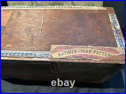 Early cigar store advertising box black americana