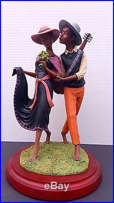 Ebony Visions The Kiss Serenade Figurine John Holyfield Artist Select Lenox NEW