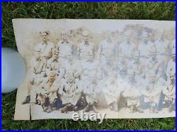 Estate VTG Large 46 x 8 U. S. Army Military Group Photograph Panoramic Photo
