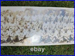 Estate VTG Large 46 x 8 U. S. Army Military Group Photograph Panoramic Photo