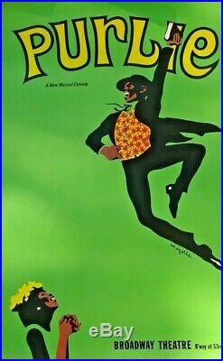 Exceedingly Rare Important Black Americana ORIGINAL POSTER Broadway Show, PURLIE